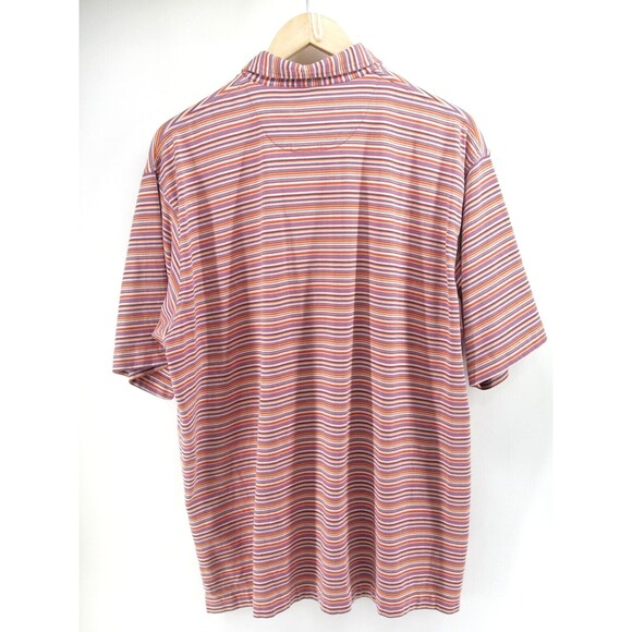 Austin Reed London Striped Long Sleeve Polo Shirt Men's Size‎ L Multicolor - Picture 6 of 6